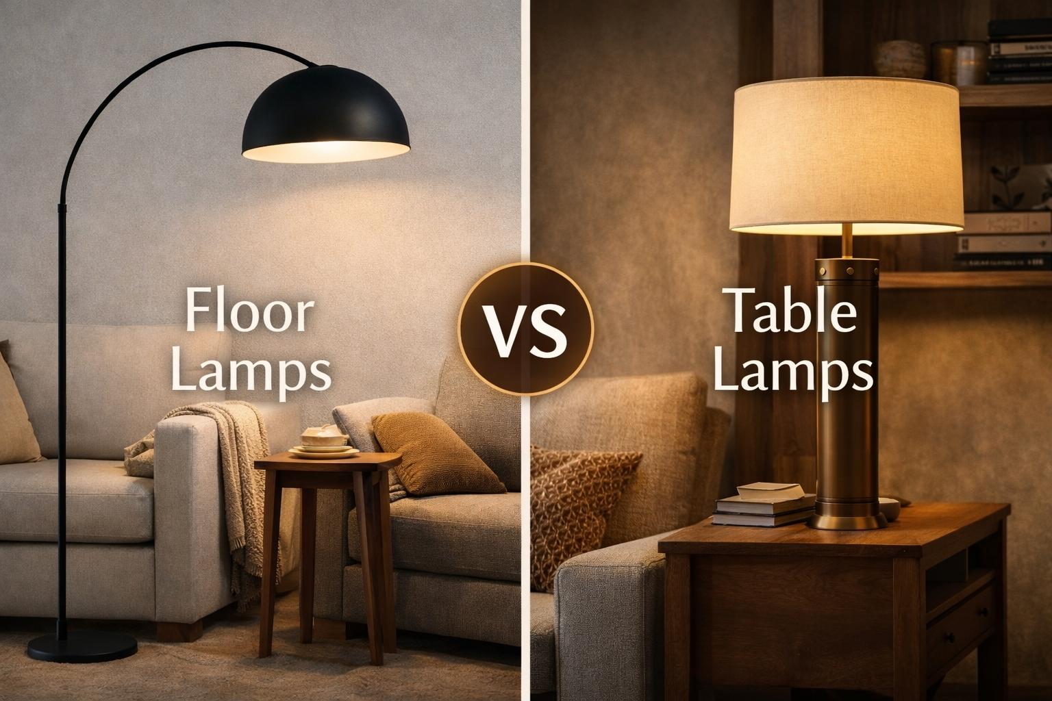 Floor Lamps vs Table Lamps: Which One is Right for Your Space?