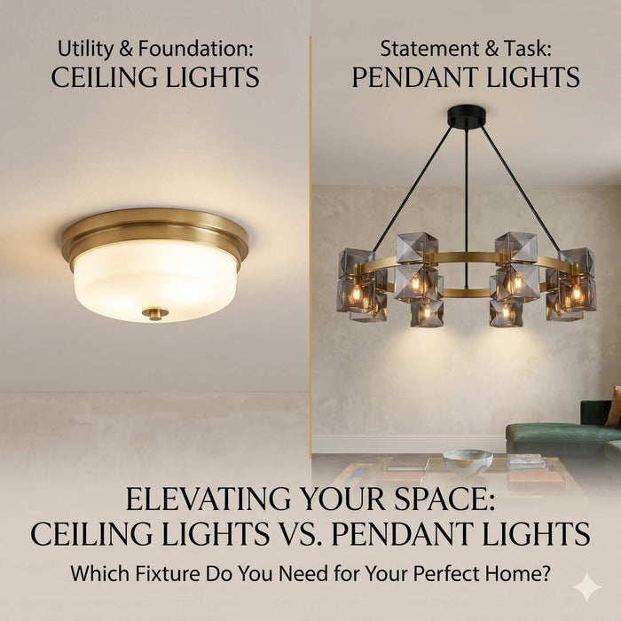 Elevating Your Space: Ceiling Lights vs. Pendant Lights – Which One Do You Need?