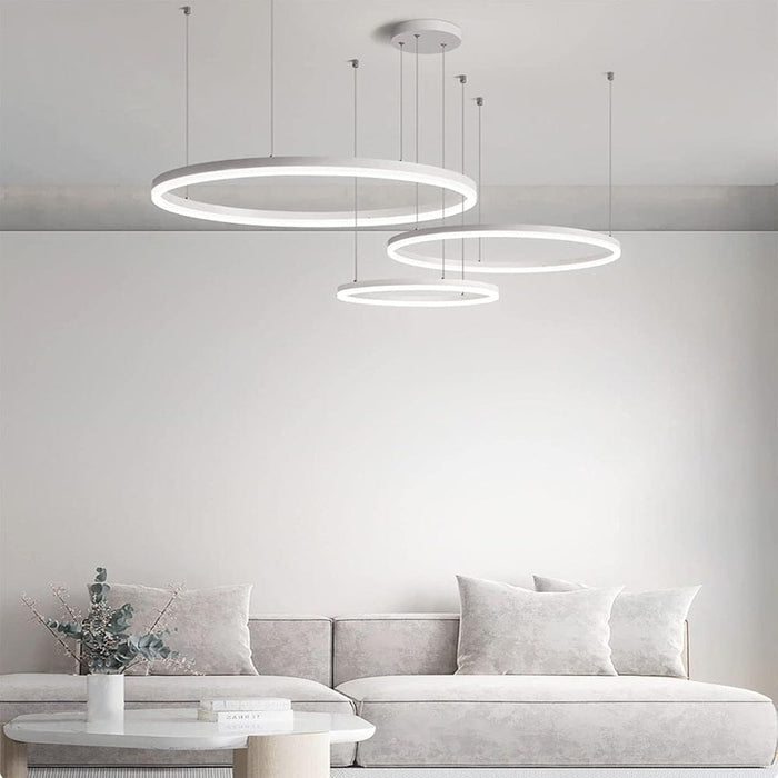 ثريا بيضاء بثلاث حلقات (متوسطة)