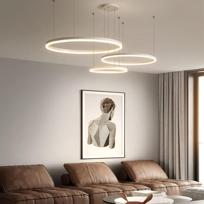 ثريا بيضاء بثلاث حلقات (متوسطة)