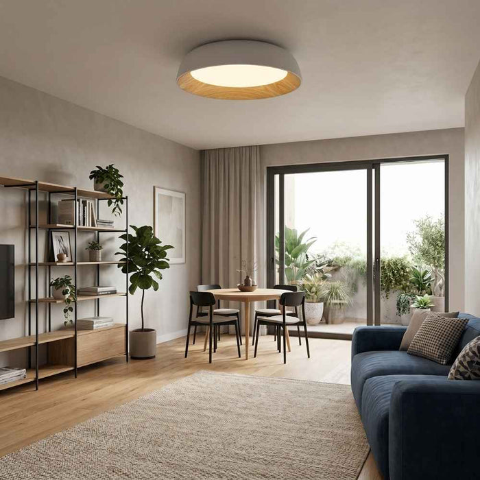 Alba White Mount Ceiling Light