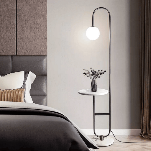 Camilo Black Floor Lamp Mafeemushkil LLC