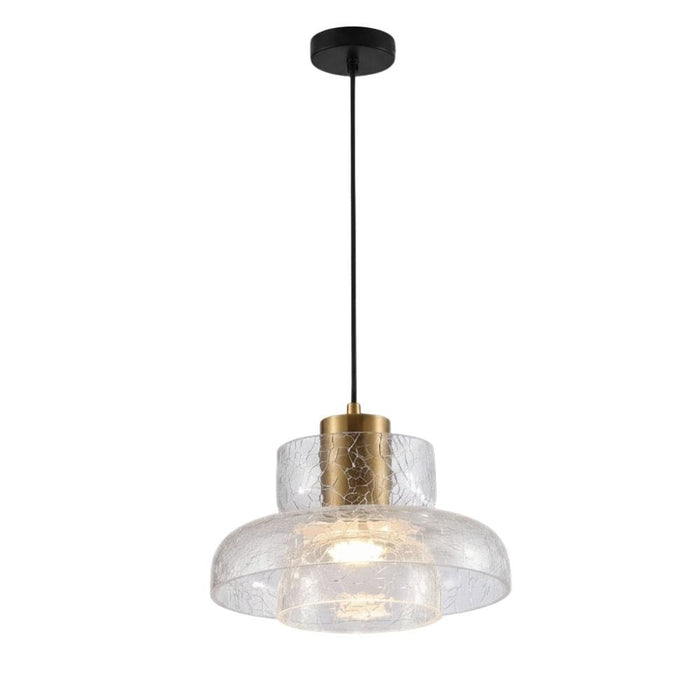 Crackle Glass Pendant Light