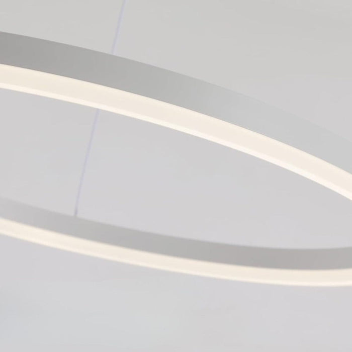 Eleanora White Ring Chandelier - Mafeemushkil.com LLC