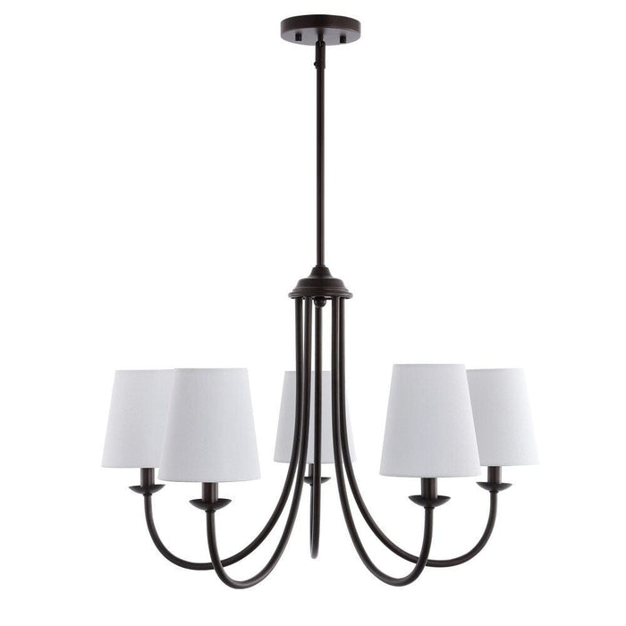 Elegant Black 5-Light Chandelier