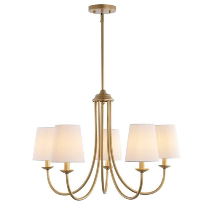 Elegant Gold 5-Light Chandelier