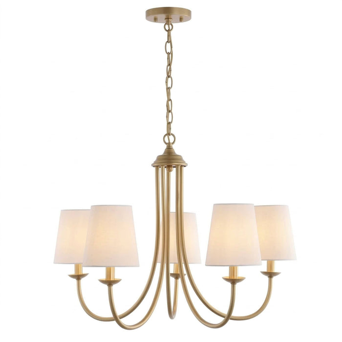 Elegant Gold 5-Light Chandelier