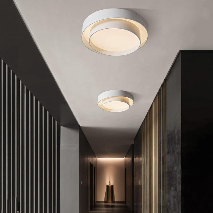 مصباح LED دائري أبيض مثبت على السطح