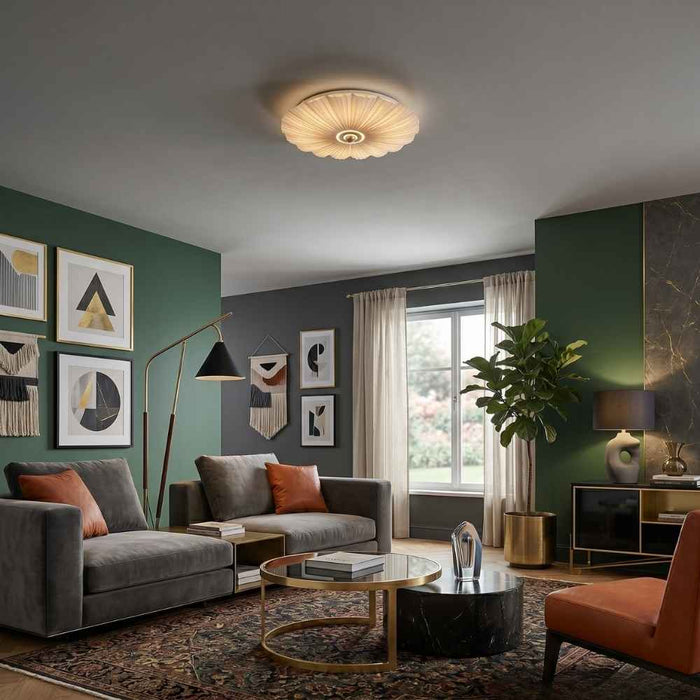 Flute Mount Ceiling Light