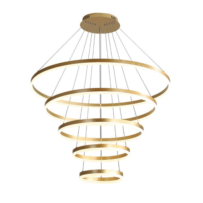 مصباح معلق بحلقة ذهبية (5 حلقات)