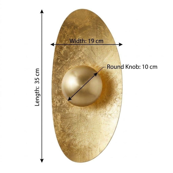 Helios LED Gold Wall Sconce