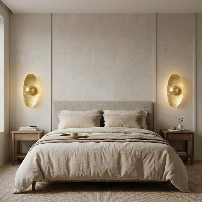 Helios LED Gold Wall Sconce