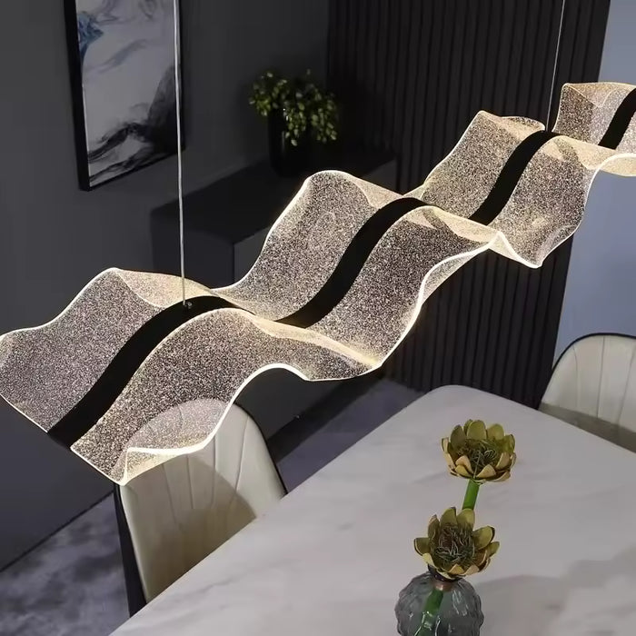 Modern LED Wave Chandelier