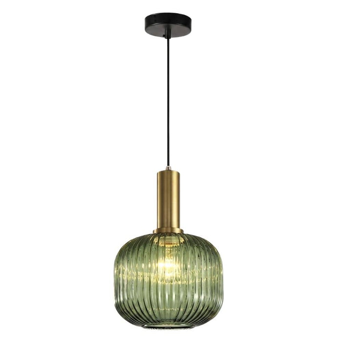 Olive Glass Pendant Light