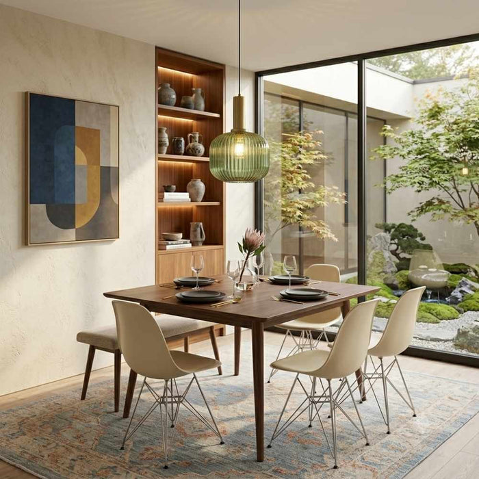 Olive Glass Pendant Light