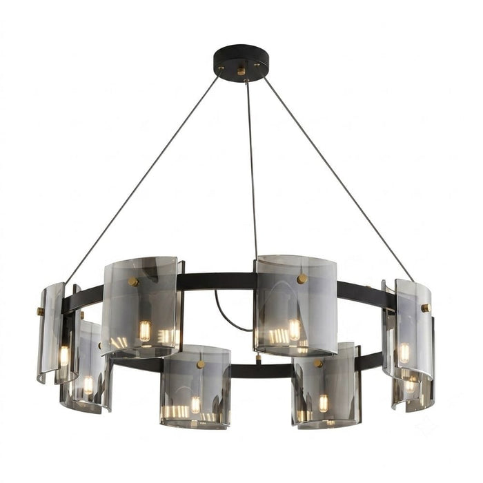 Opulence Round Black Chandelier