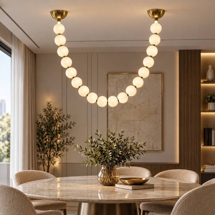 Pearl Necklace LED Chandelier