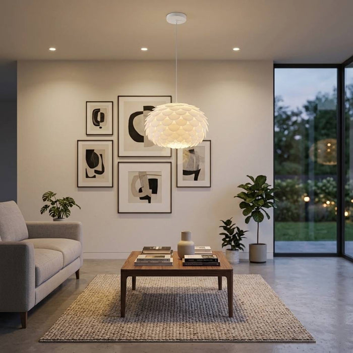 Petal White Pendant Light