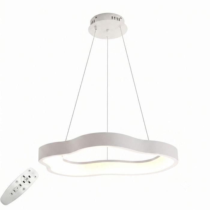 Royale Wave White LED Chandelier