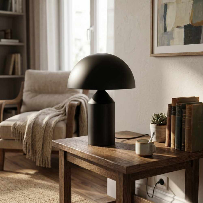 Seeley Black Table Lamp