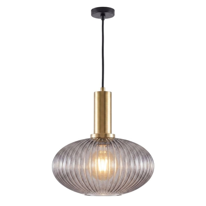 Smoky Retro Glass Pendant Light