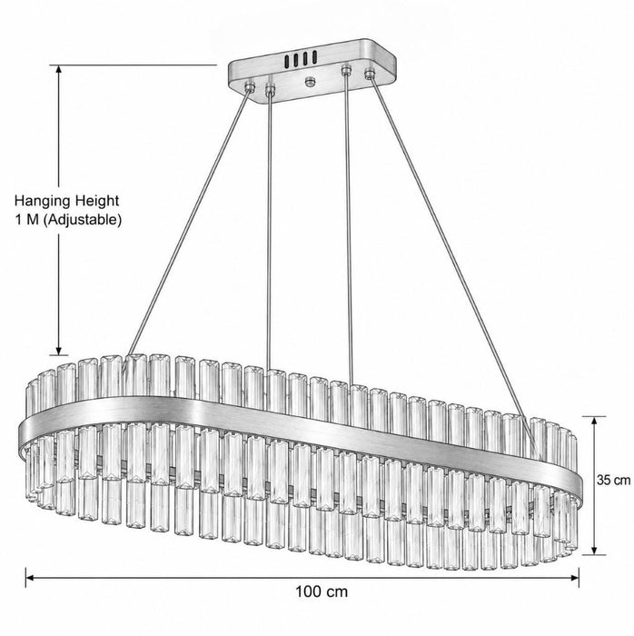 Valora LED Crystal Chandelier