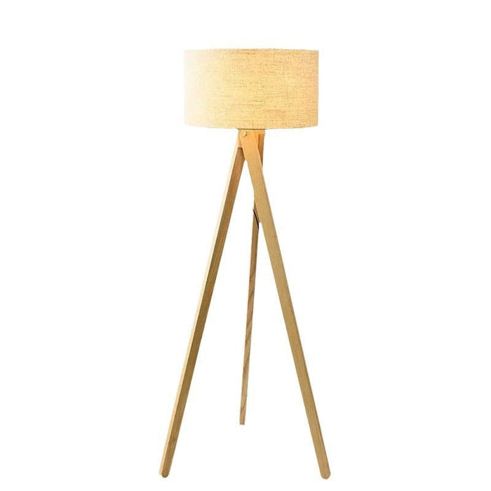 Xylon wooden floor lamp