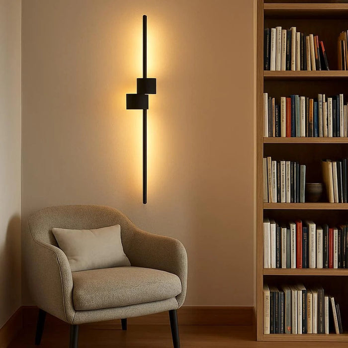 Arlo black wall light