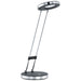 Sleek silver Gexo office table lamp with adjustable arm and round base, Mafeemushkil.com Dubai UAE light. - Mafeemushkil.com LLC - Gexo Office Table Lamp - Best Sellers, Lights Under 300, Office, sale, Table Lamps
