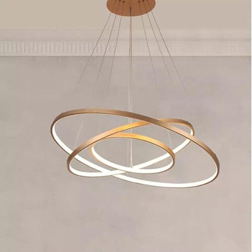 Gold Ring Pendant Lamp Large (3 Rings) - Mafeemushkil.com LLC
