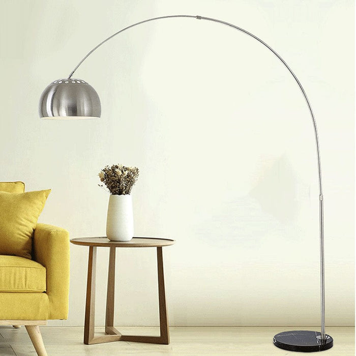 Silver Arc Floor Lamp (Medium) - Mafeemushkil.com LLC